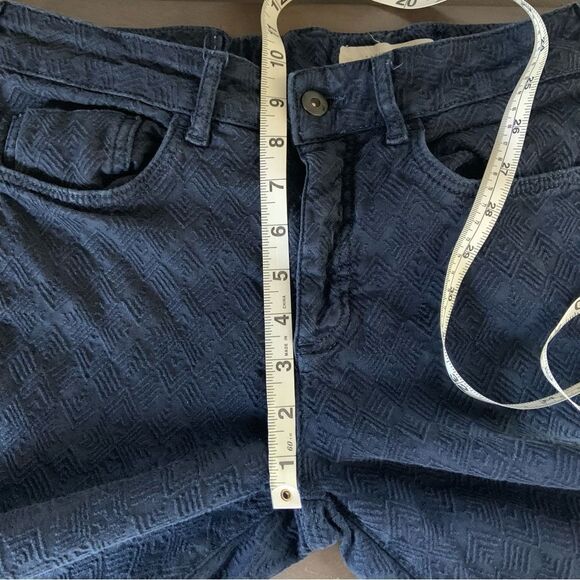ANTHROPOLOGIE Pilcro & The Letterpress Navy Script High Rise Skinny Pants 28 - Picture 14 of 16